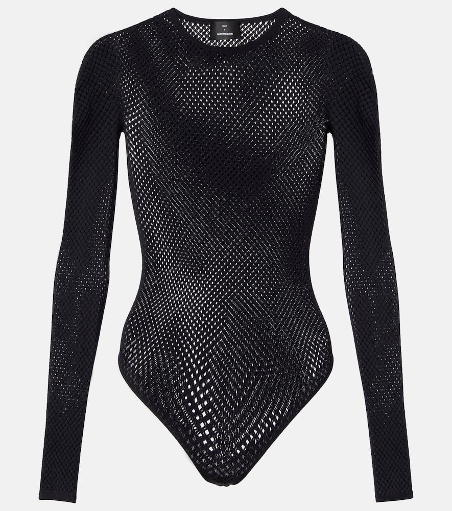 RHW Web wool-blend bodysuit