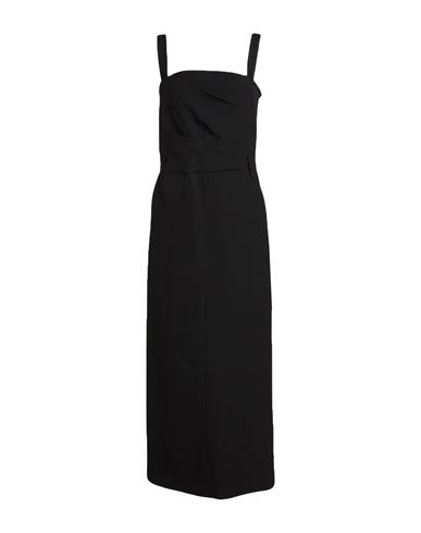Woman Maxi dress Black Size 4 Polyester, Viscose, Elastane