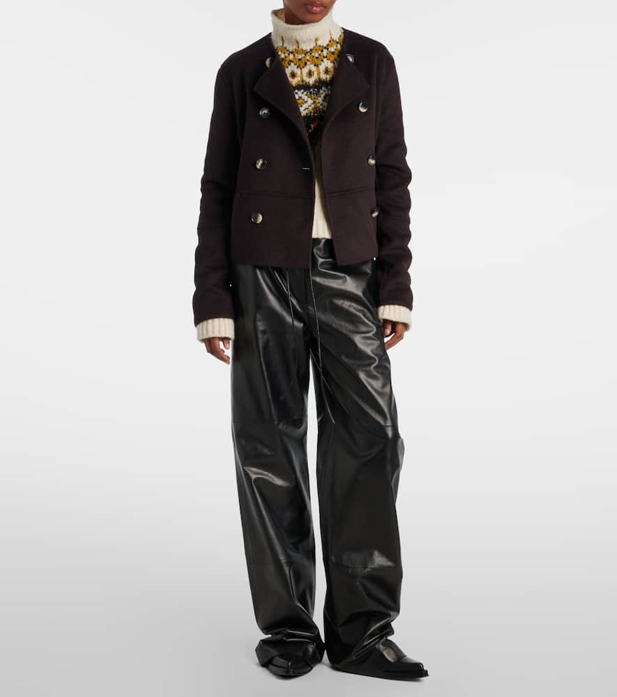Courtney double-breasted wool-blend jacket