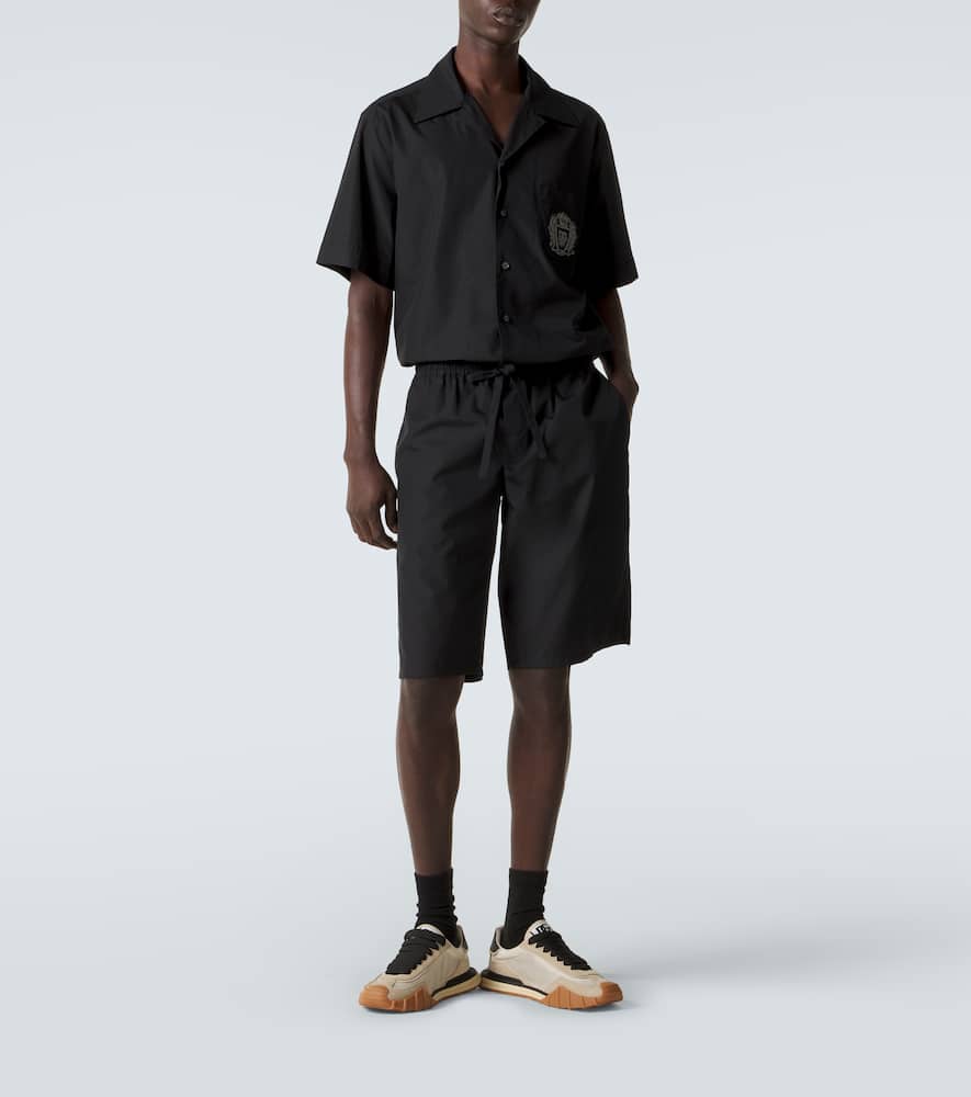 Vanity cotton poplin Bermuda shorts