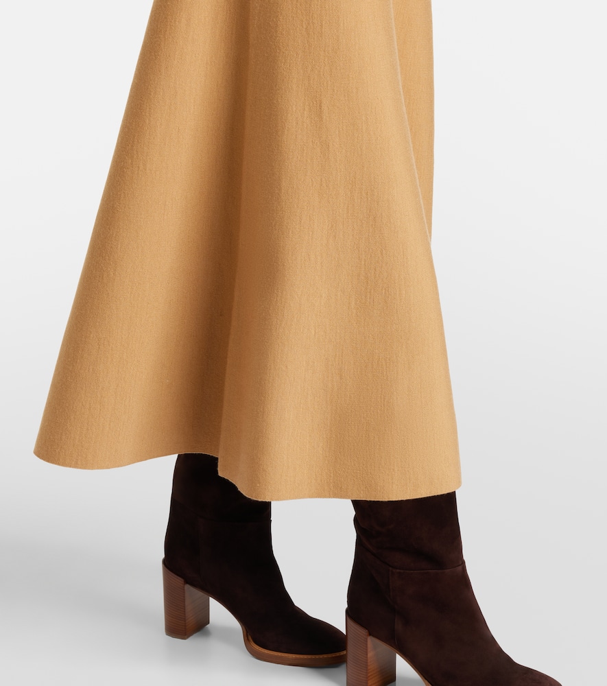 Wool and silk polo dress