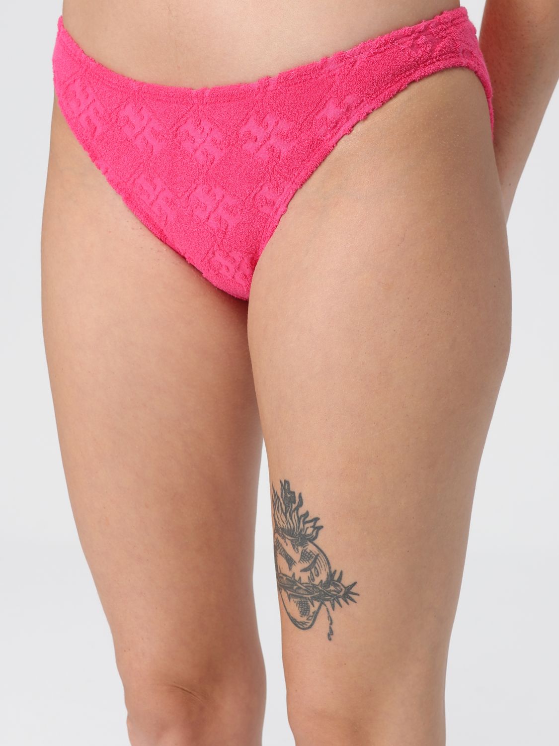 Tory Burch terry-cloth bikini bottoms - Pink