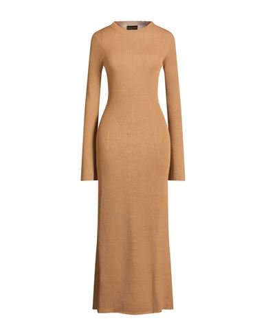 Woman Maxi dress Camel Size S Merino Wool