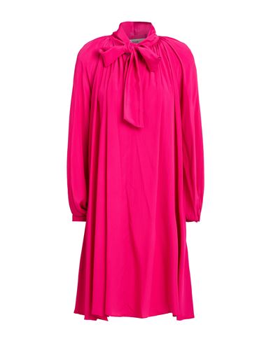 Woman Mini dress Magenta Size 4 Acetate, Silk