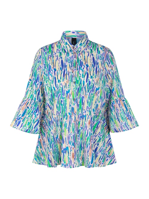 Marc Cain Feminine blouse with confetti print, red, 34 N