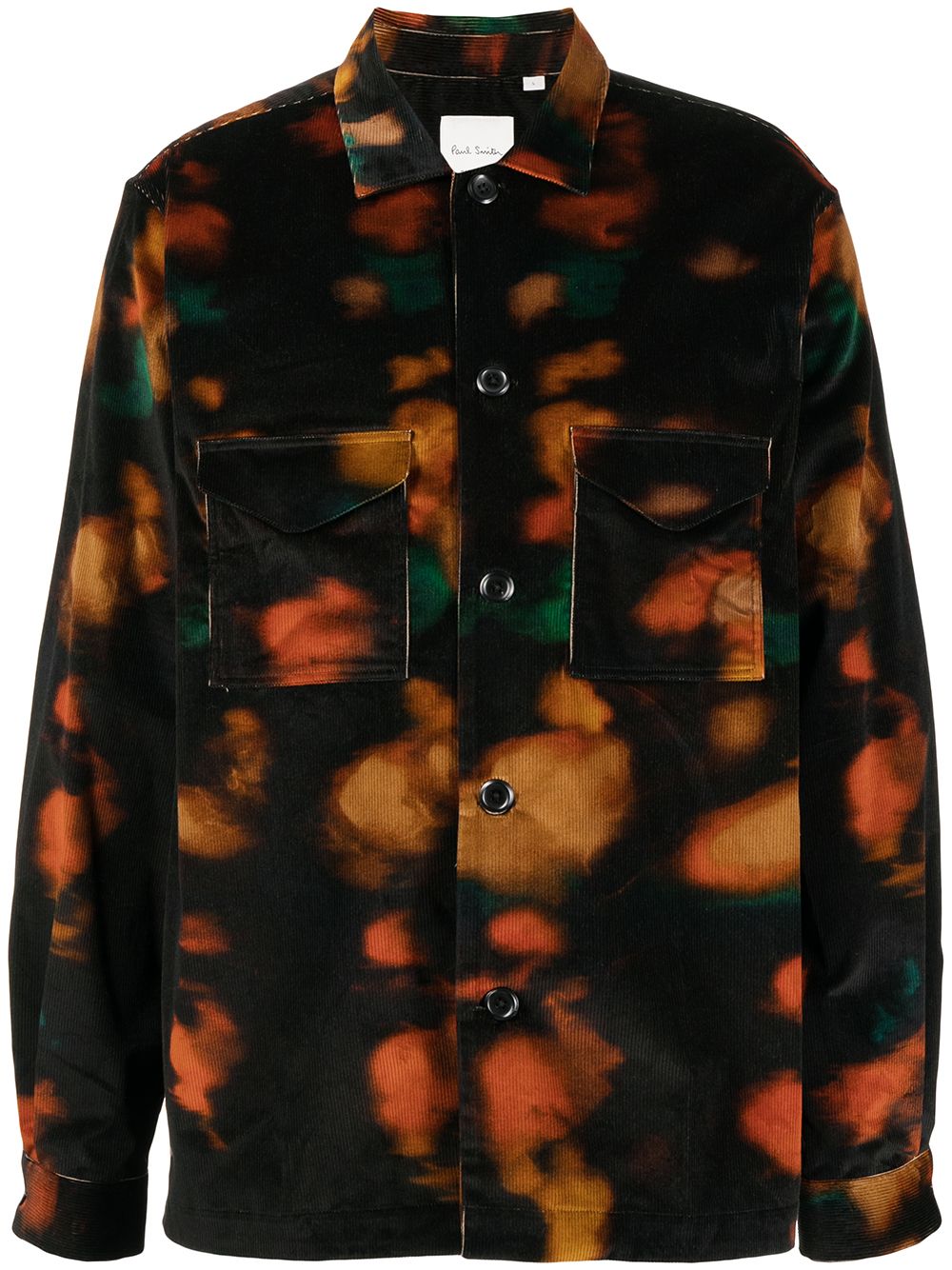 Tie-dye print corduroy shirt - Multicolour
