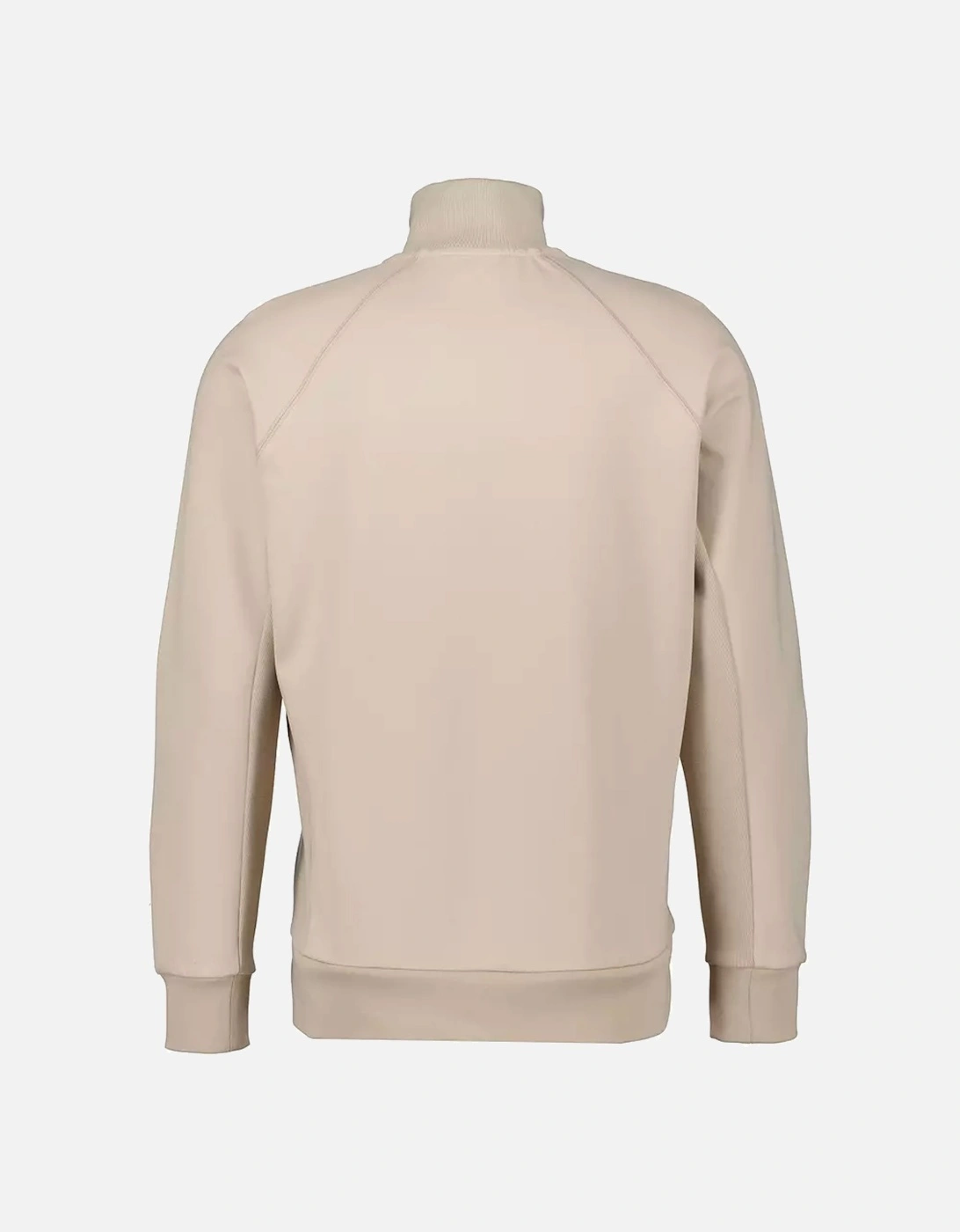 Men's Boss Skaz Rib Full Zip Knitwear Open Beige - Cream - Size: 44