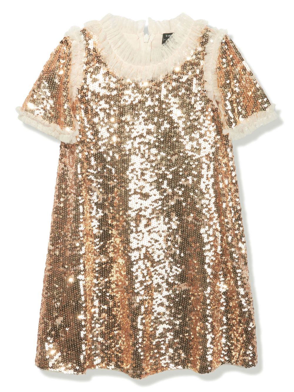 Matilda sequinned flared dress - Gold
