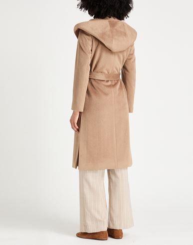 Woman Coat Camel Size 6 Polyester, Acrylic, Wool