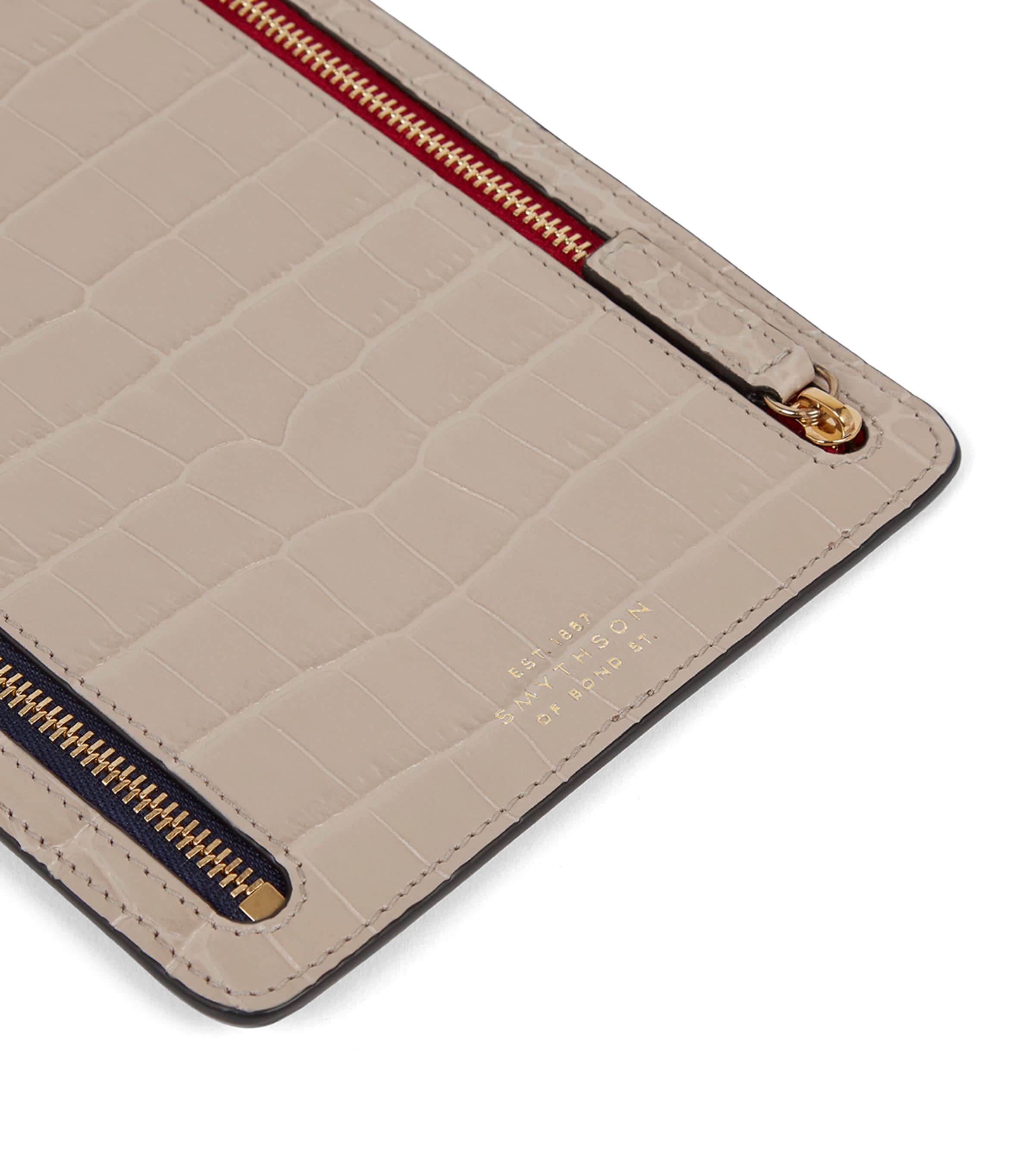 Panama Leather Multi-Zip Travel Wallet