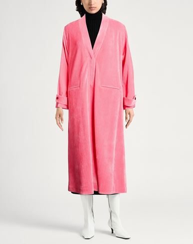 Forte_forte Woman Coat Salmon pink Size 1 Polyester, Elastane