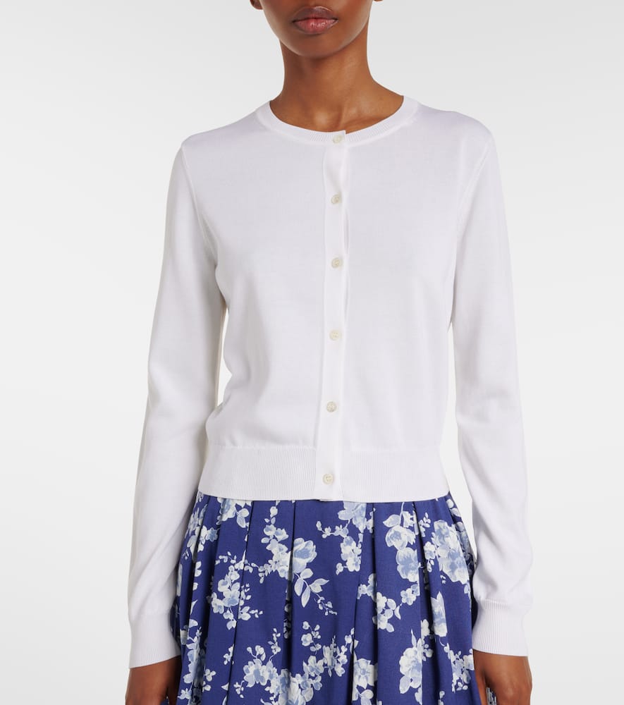 Silk and cotton cardigan