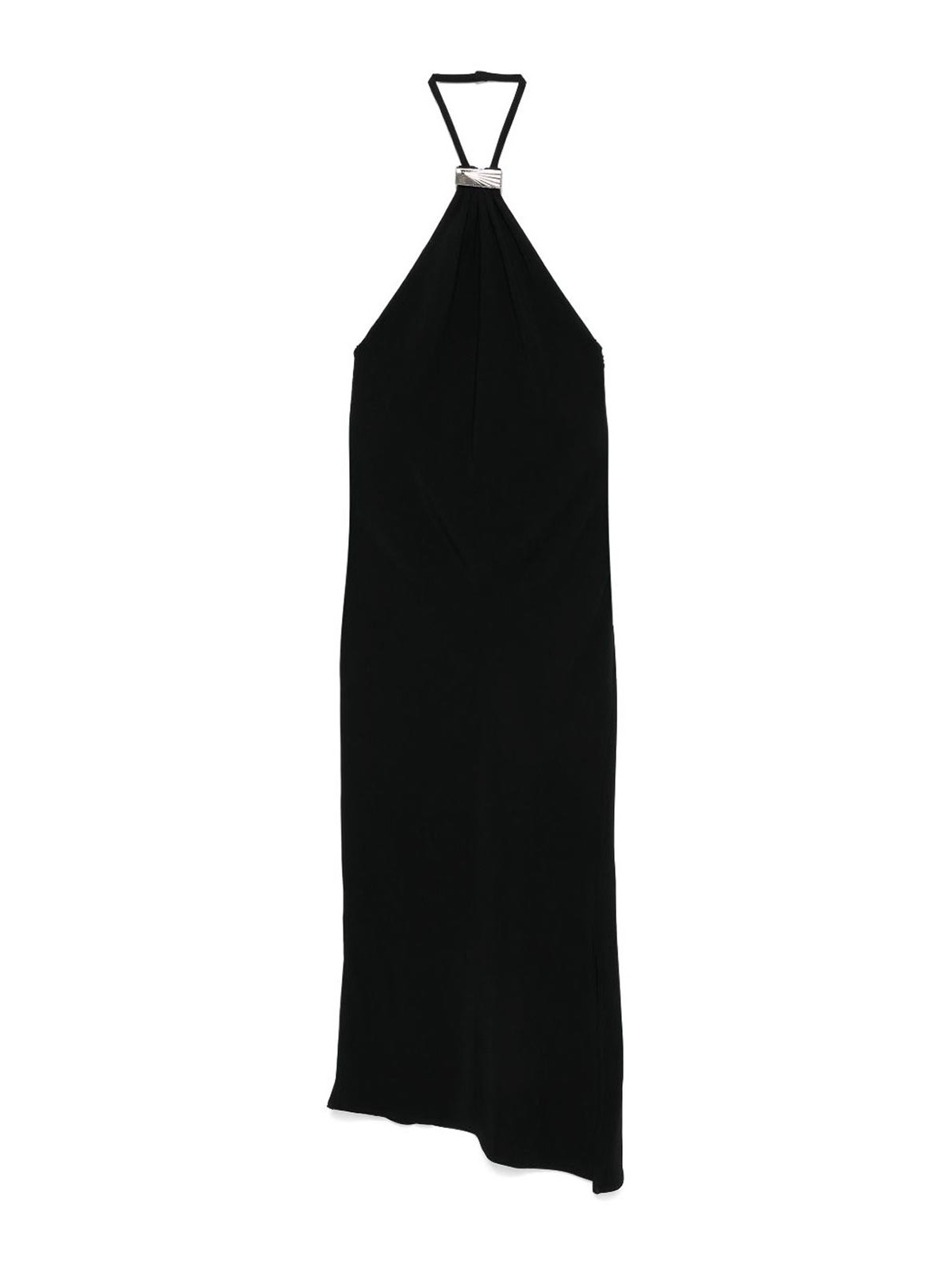 Black Halterneck Midi Dress