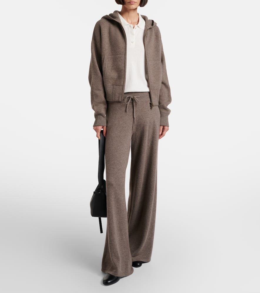 Lilia cashmere zip-up hoodie