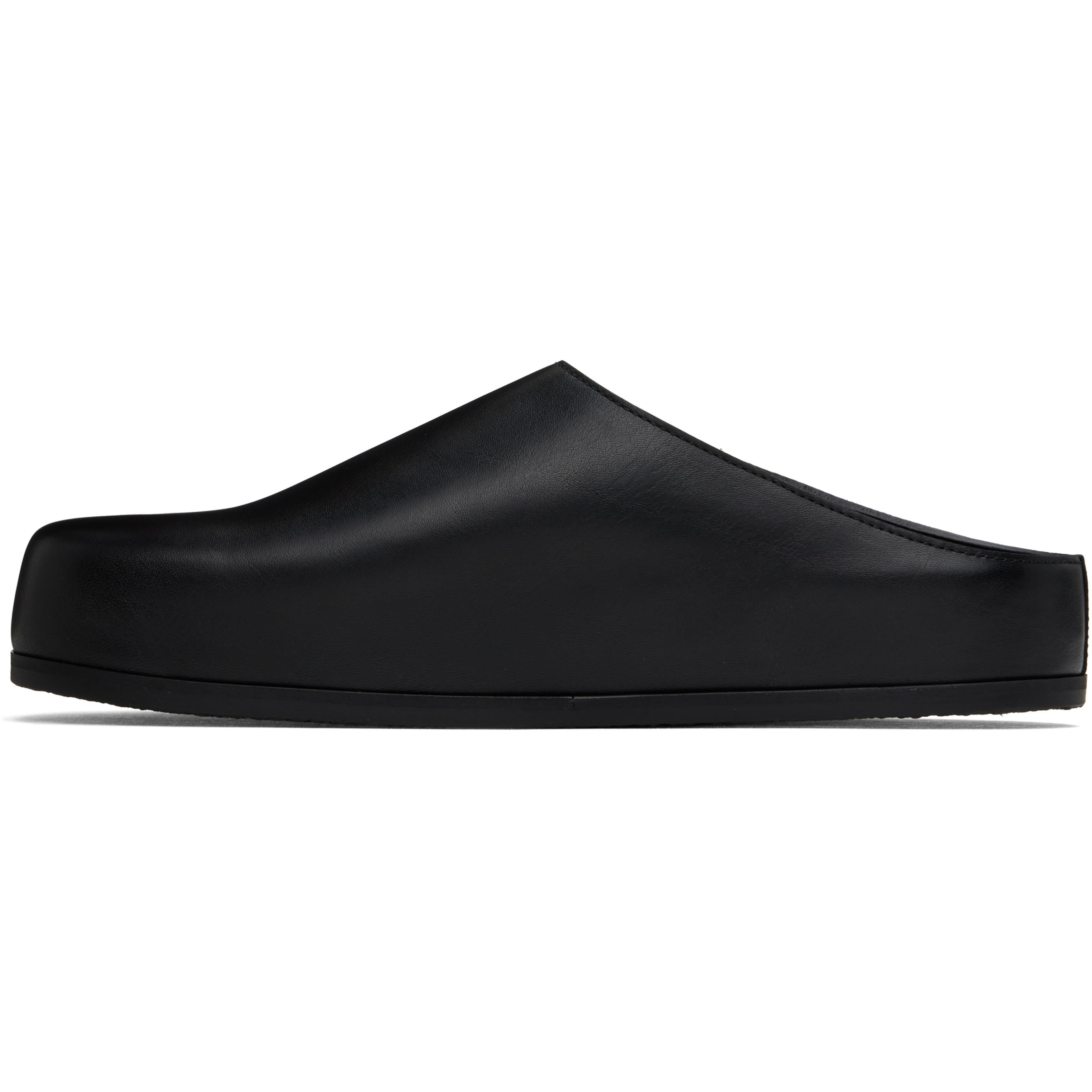 Black Wearing Clog Loafers