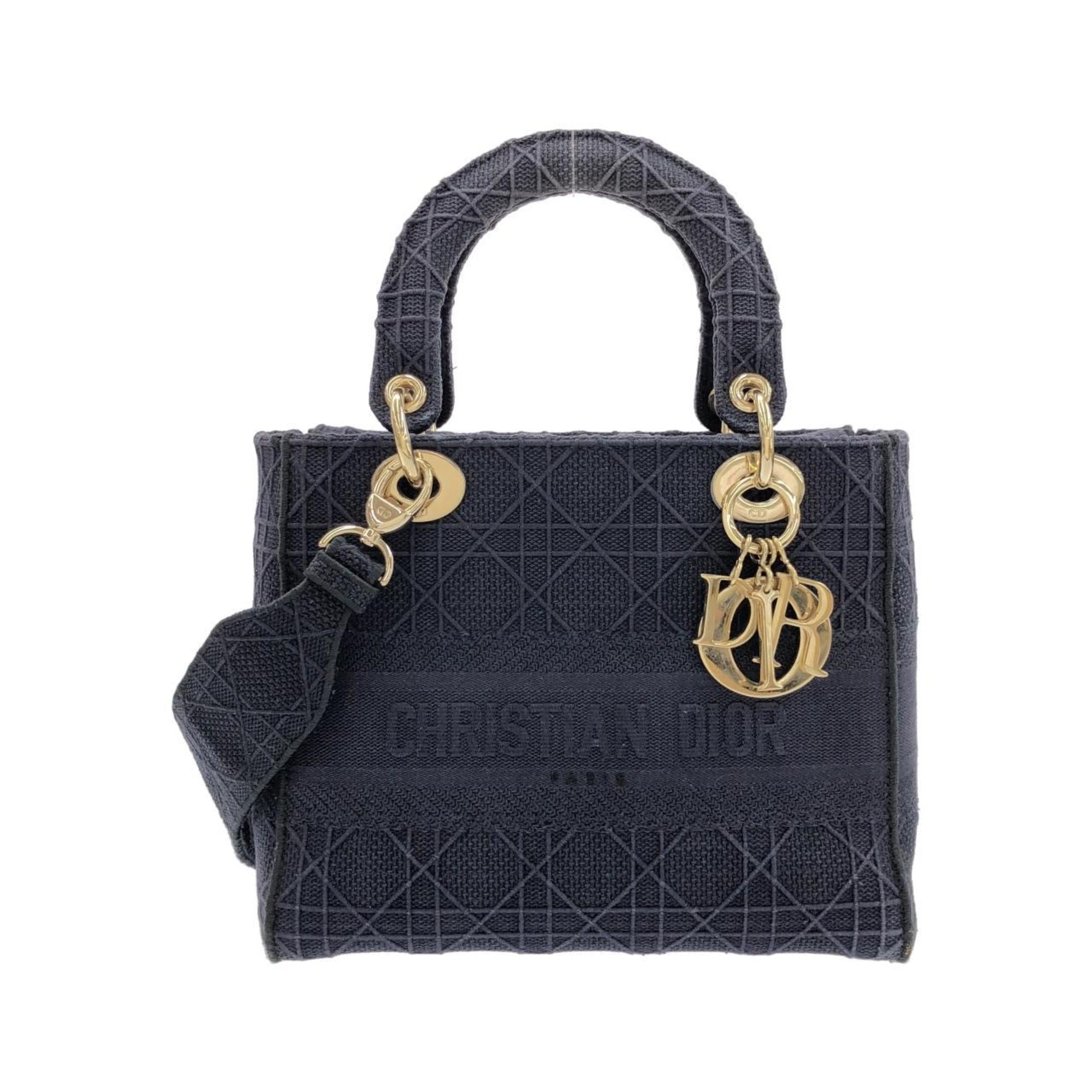 Christian Dior Blue Canvas Handbag Pre-Owned