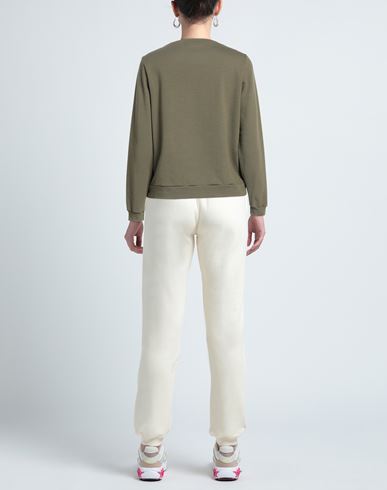 Malìparmi Woman Sweatshirt Military green Size M Cotton, Elastane