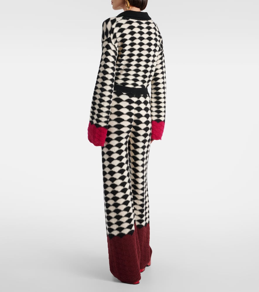 Lounge wool wide-leg pants