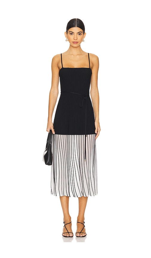 Karina Grimaldi ROBE MI-LONGUE MORAIMA KNIT en Black.  S. Also en