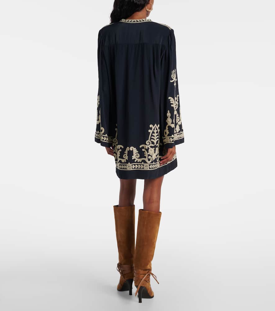 Fadeli embroidered crêpe tunic