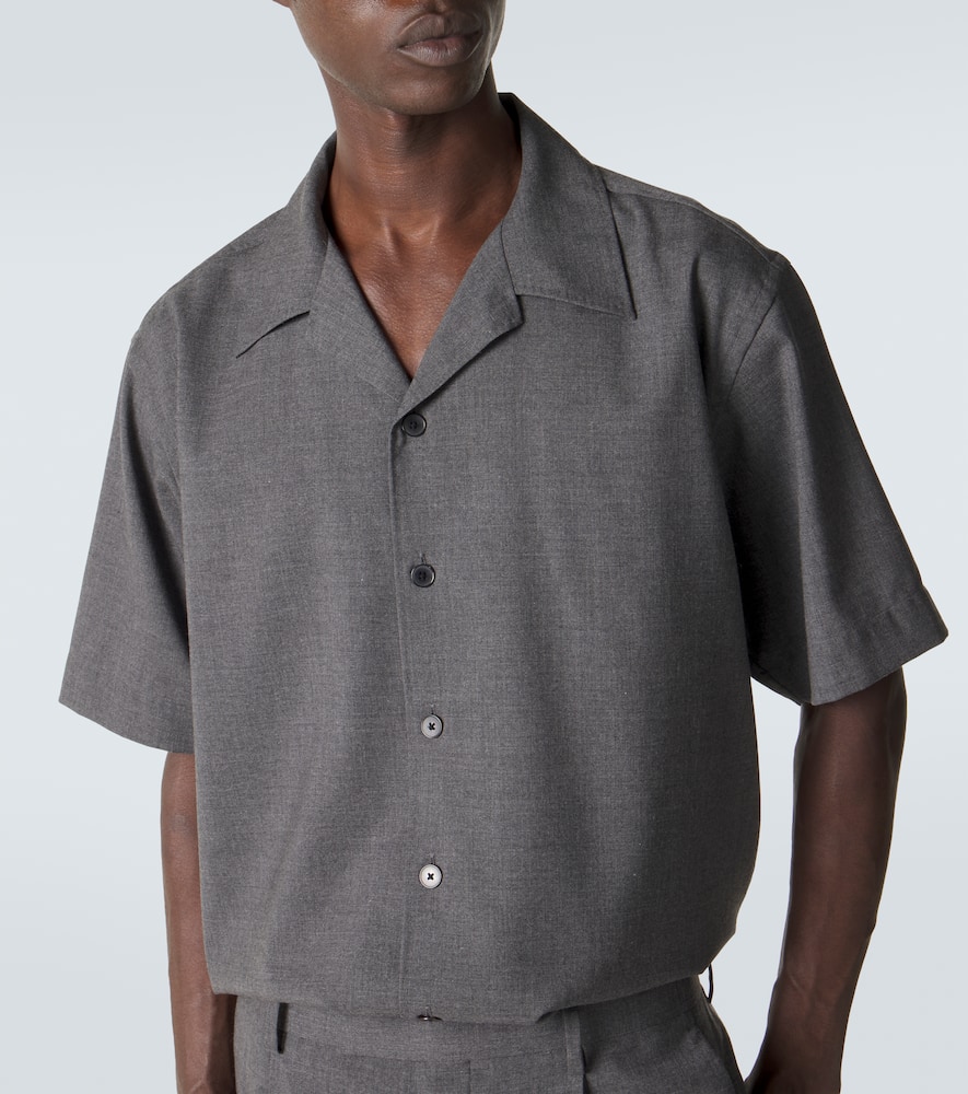 Cashmere poplin shirt