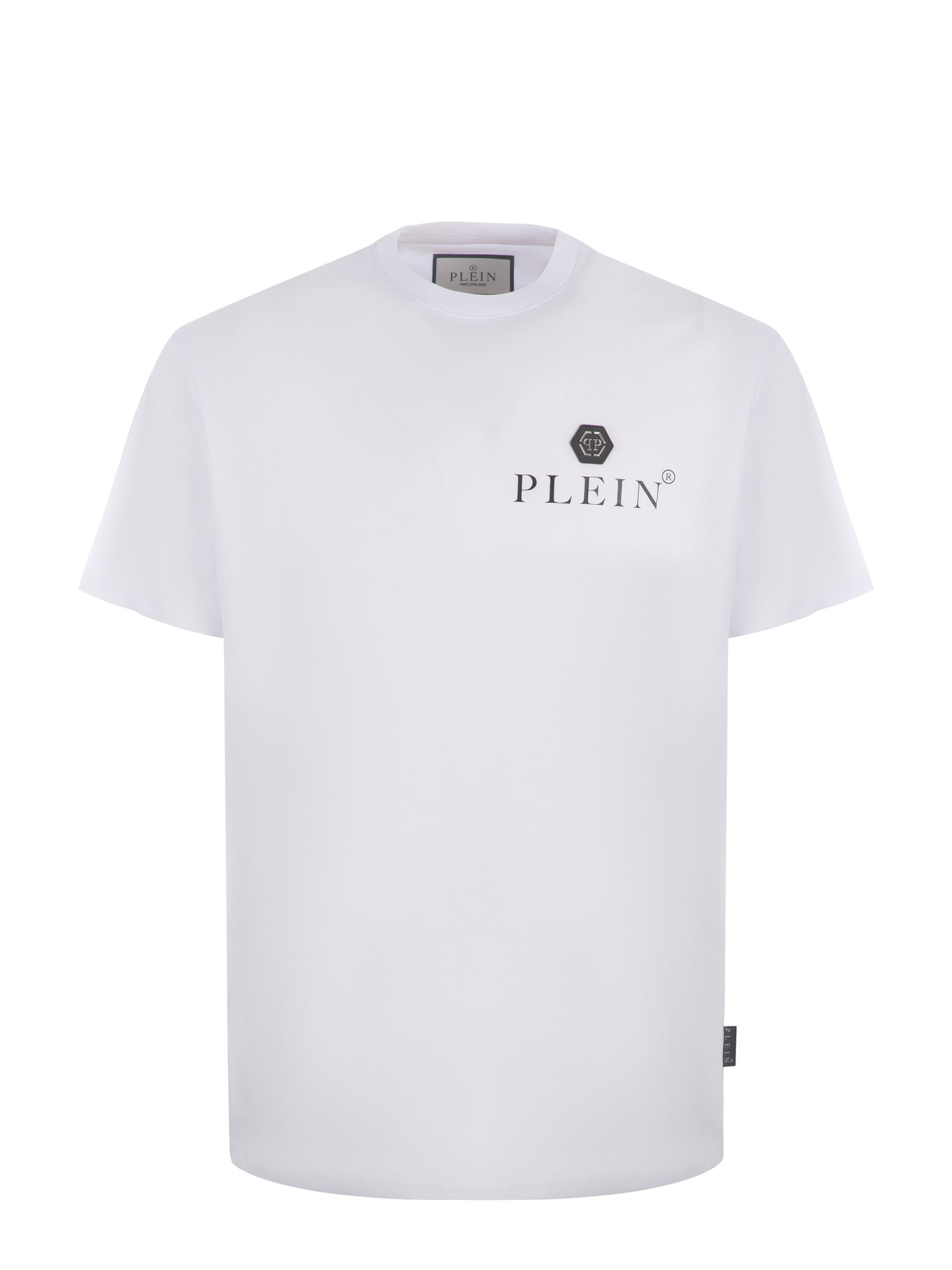 -Logo T Shirt Bianco-Uomo