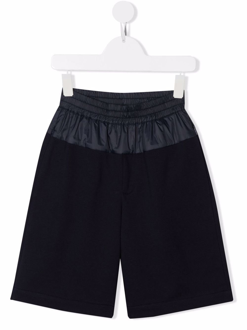 Contrast-waist shorts - Blue
