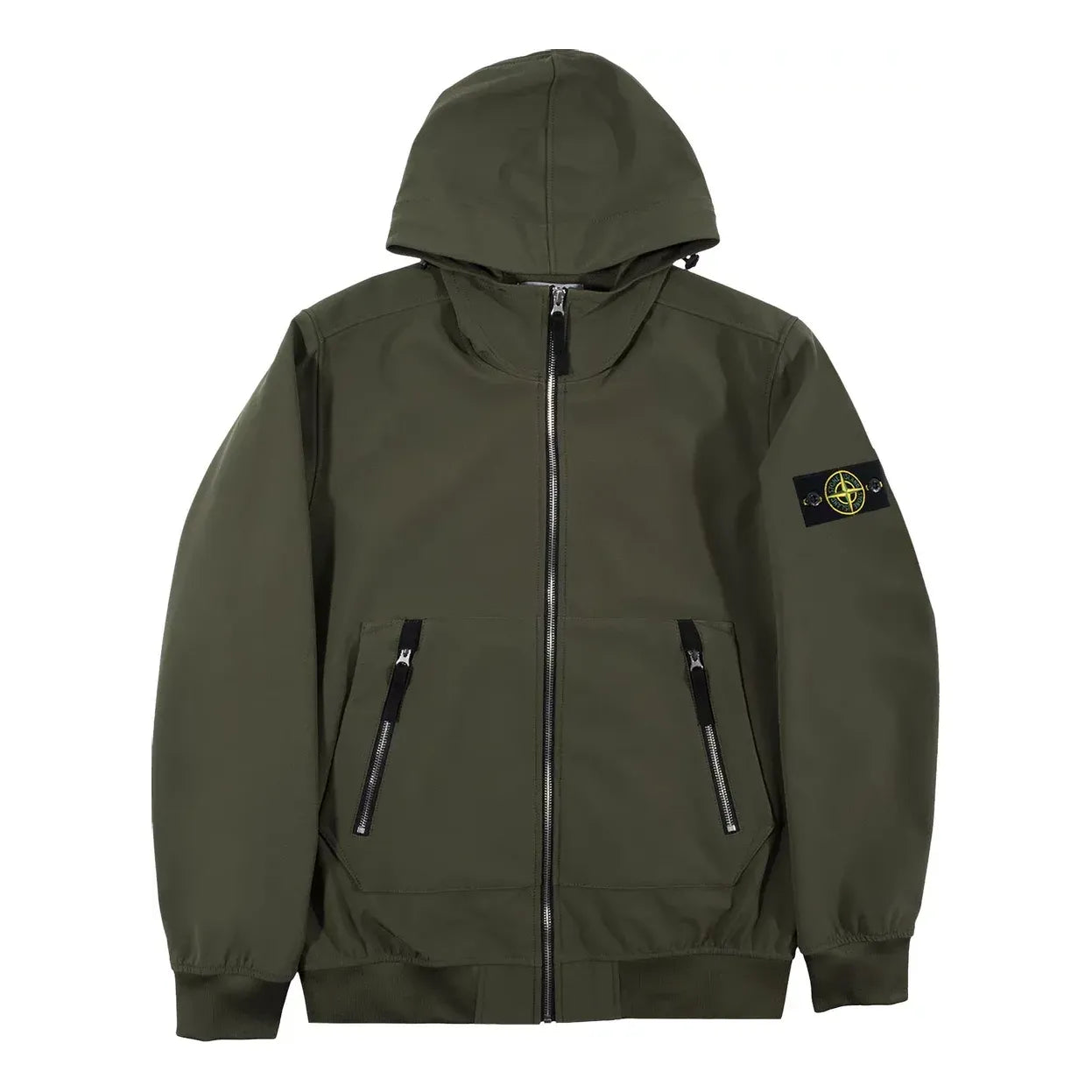 Soft Shell-R Hooded Jacket 'Olive Green'