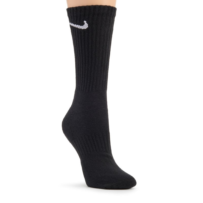 Men's 6 Pack Large Everyday Cushioned Crew Socks (White/Grey/Black)