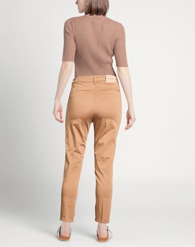 Woman Pants Light brown Size 25 Cotton, Elastane