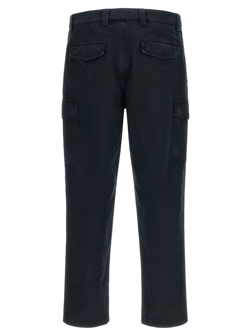 Blue Straight Cargo Pants