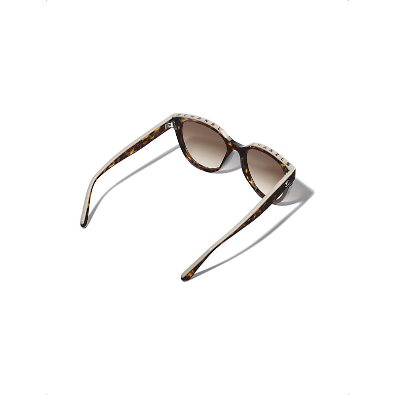 Womens Brown Butterfly Sunglasses