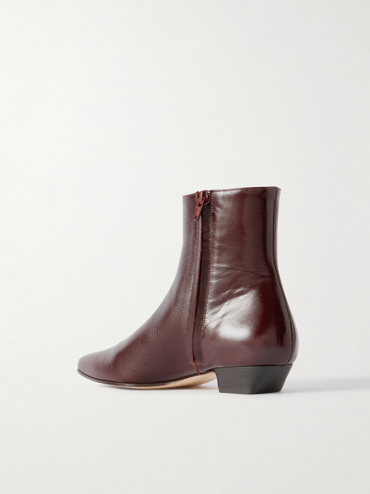 The Lennon Leather Ankle Boots - Brown