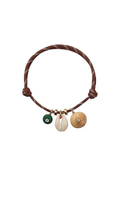 Eliou Tatty Anklet in Brown