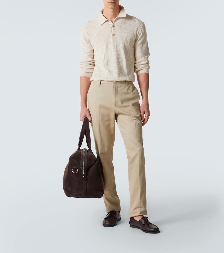Cotton slim pants
