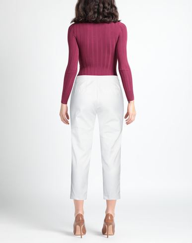 Woman Pants Off white Size 2 Cotton, Polyamide, Elastane