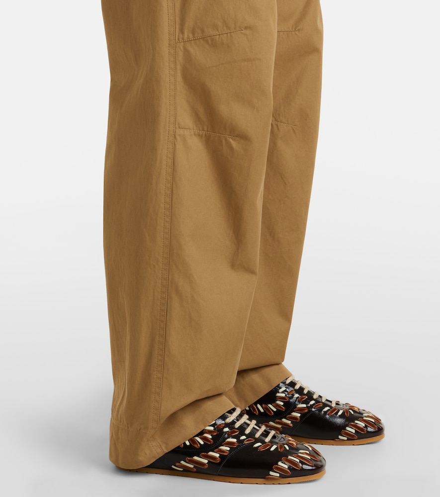 Cotton wide-leg pants