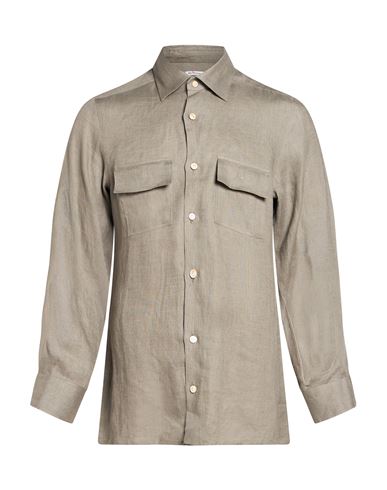 Man Shirt Grey Size M Linen