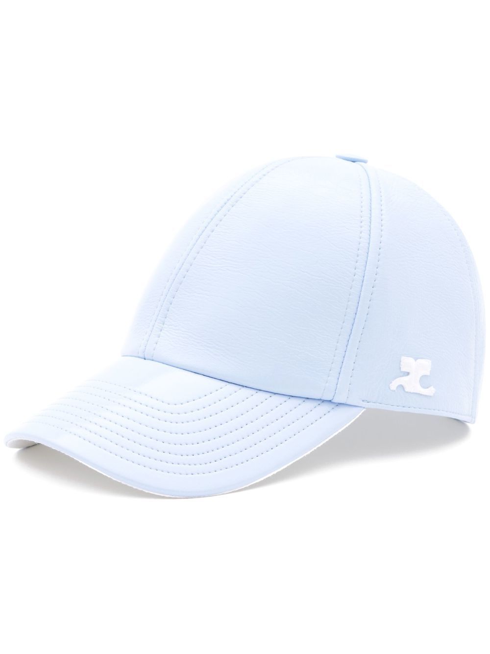 Logo-patch baseball cap - Blue
