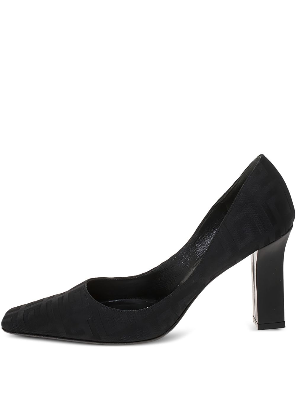 Monogram Canvas Pumps - Black