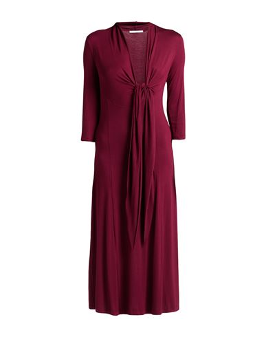 Woman Midi dress Garnet Size 6 Viscose, Elastane