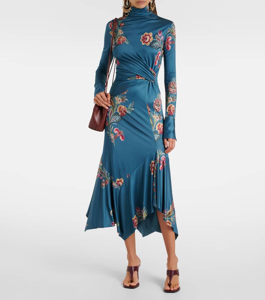 Printed midi dress