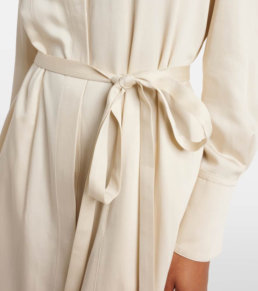 Rosan belted midi dress