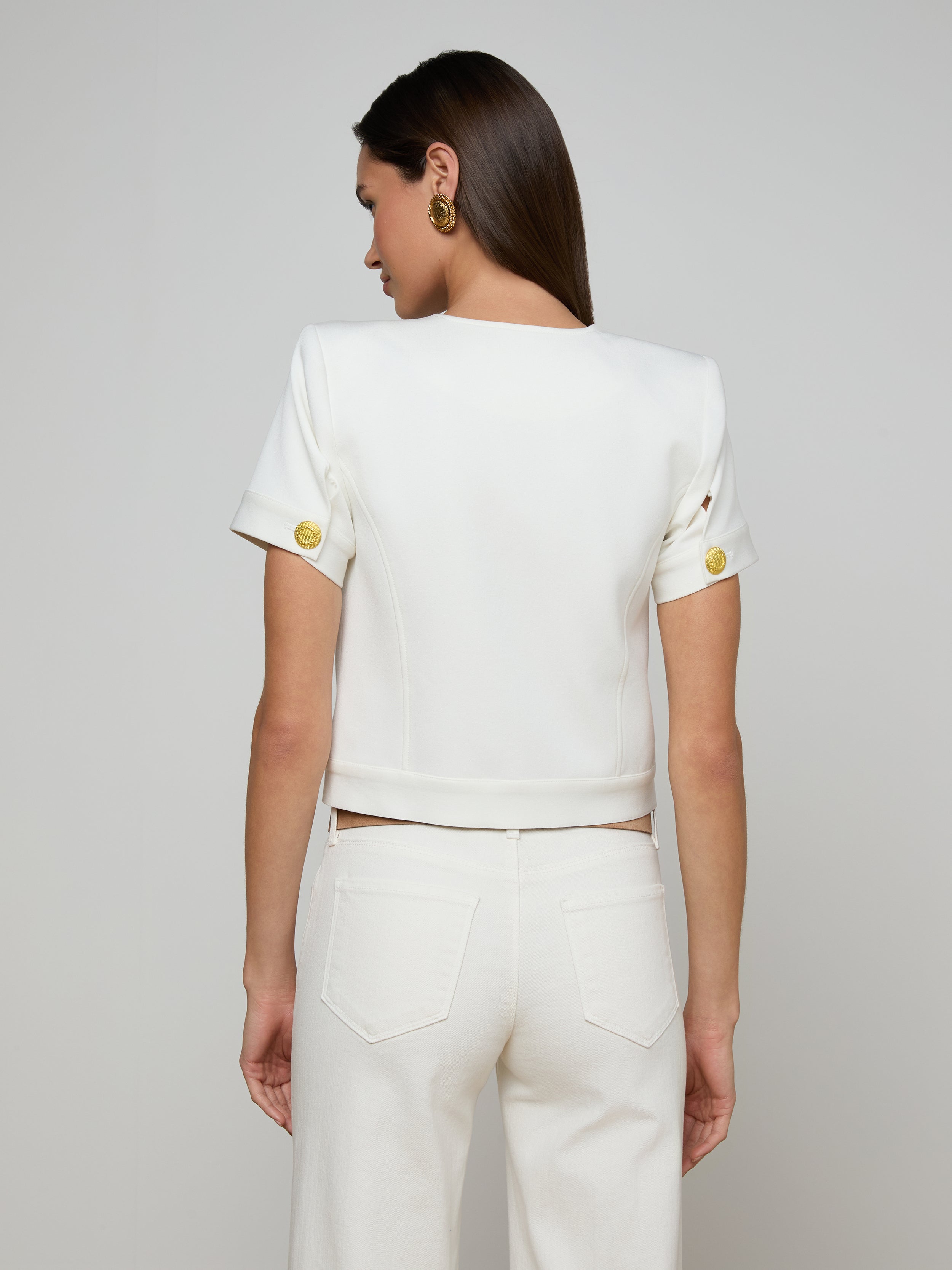 Nawa Shirt Jacket In White