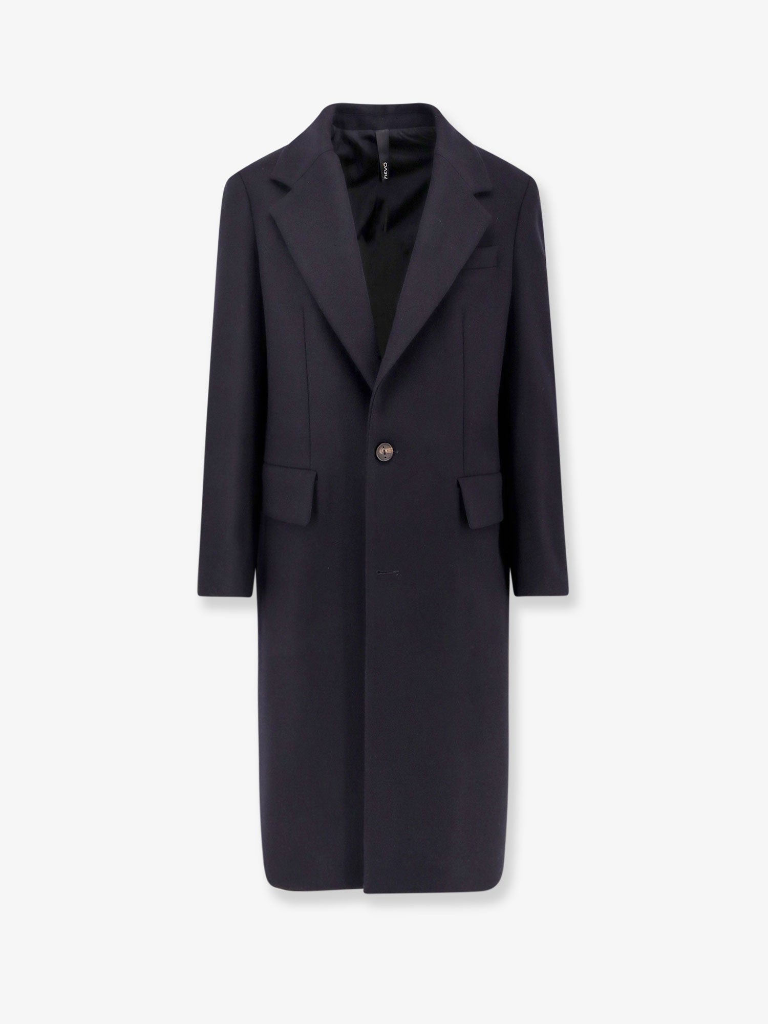 Virgin Wool Coat — Blue
