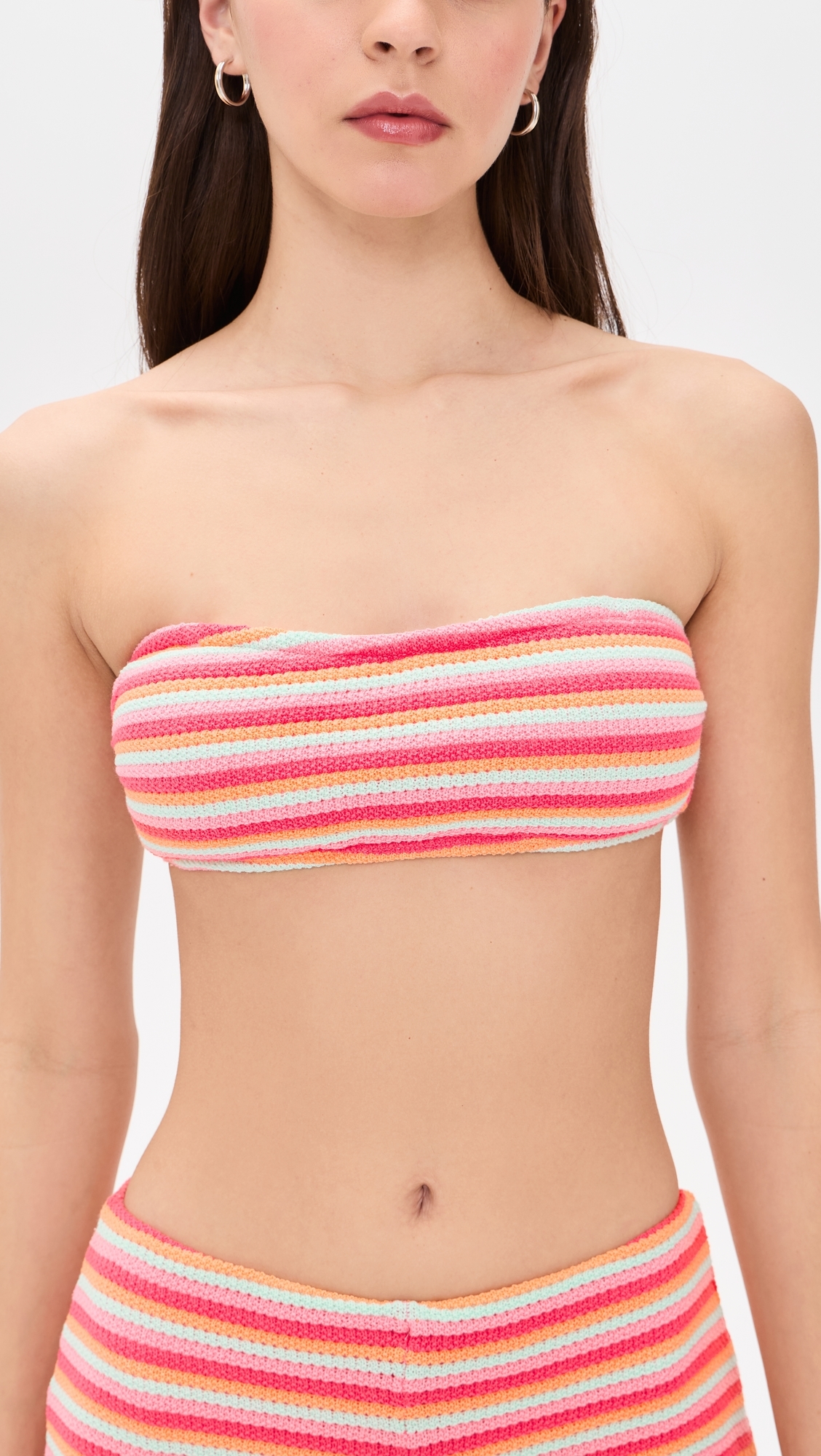 Kelsey Bikini Top Guava Jelly Crochet