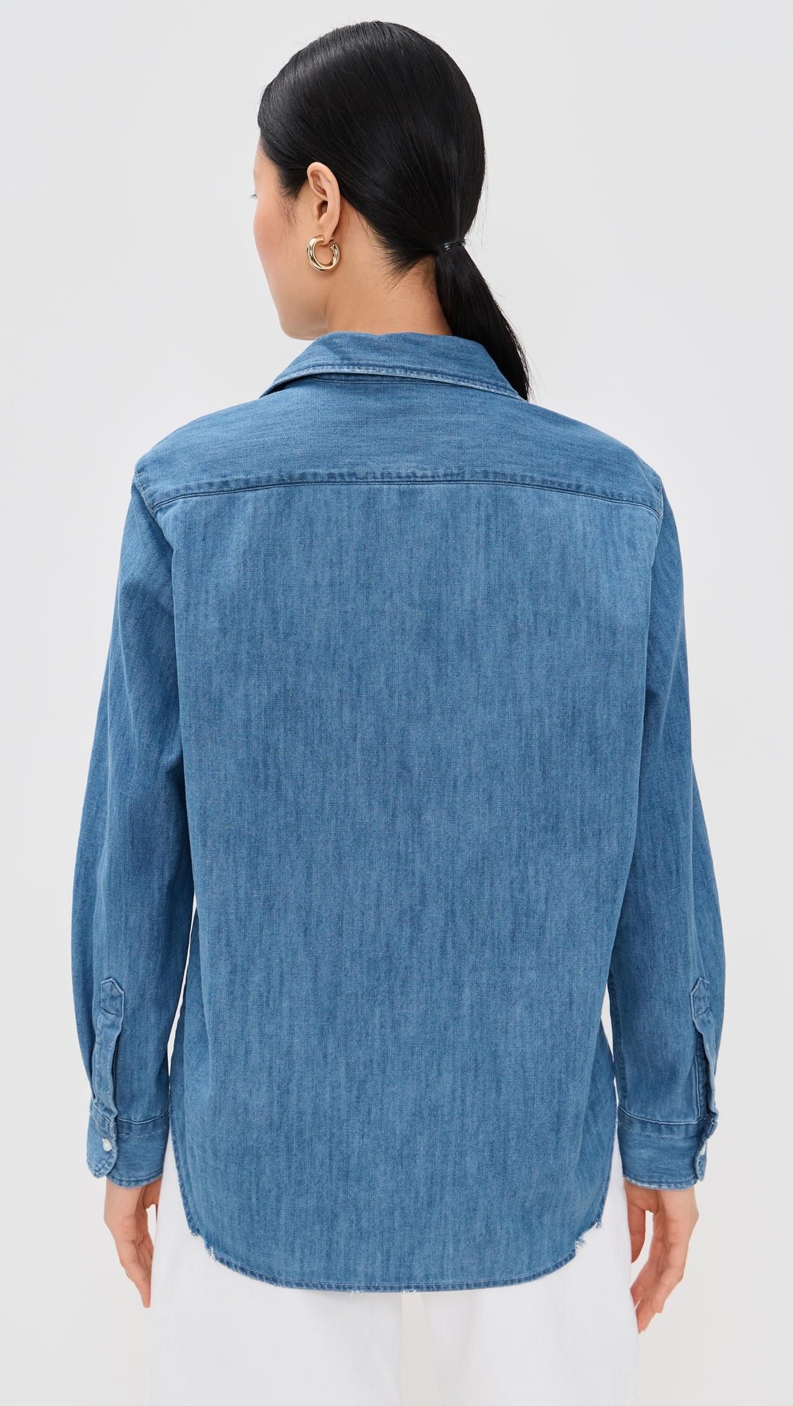 Frank & Eileen Eileen Denim Relaxed Button Down Shirt Vintage Stonewashed Indigo
