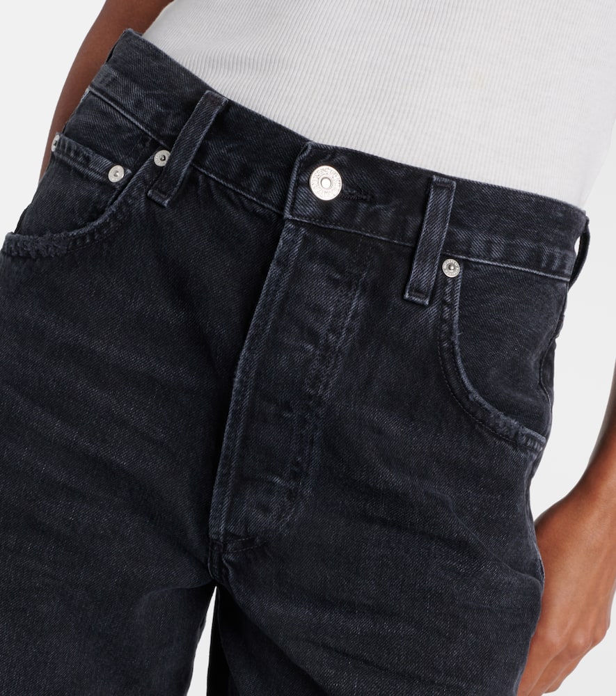 Ayla high-rise denim shorts