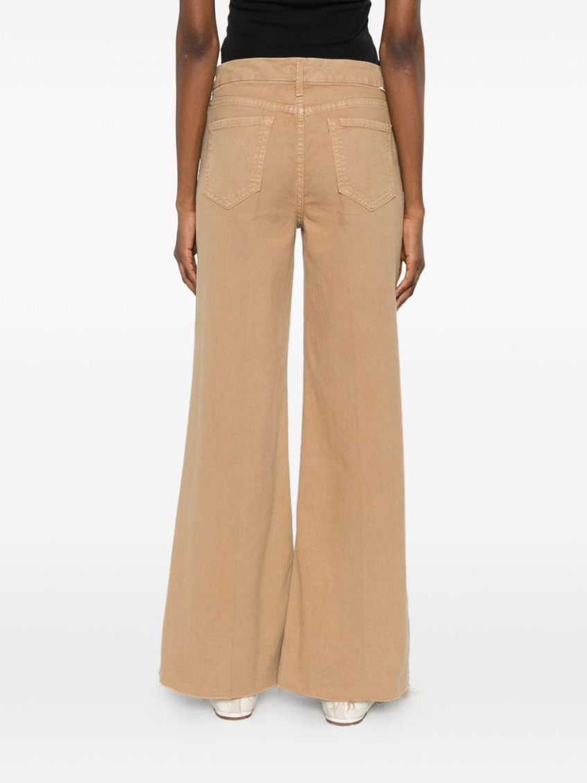Beige Straight Mid Rise Jean