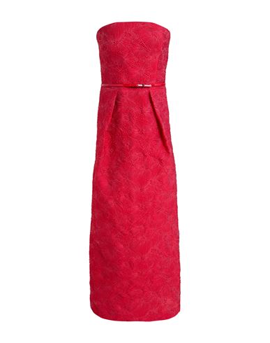 Woman Maxi dress Red Size 2 Polyester, Polyamide